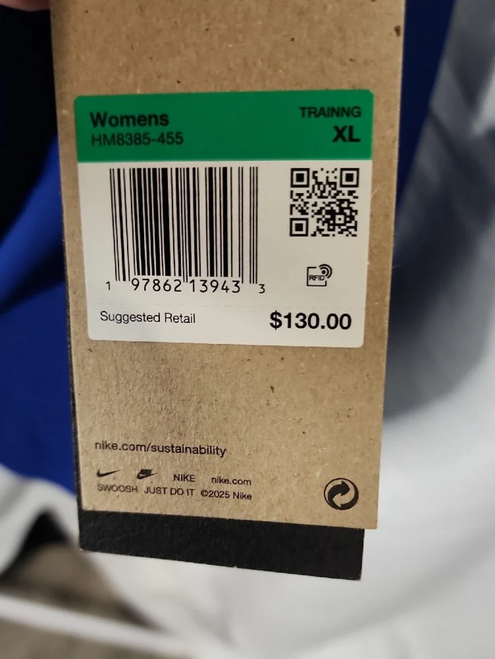 Nike Dri-Fit 24.7 In Royal Blue Women's XL New With Tag